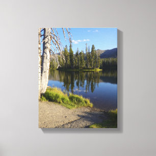 Yellowstone Sylvan Lake Spiegelungen Leinwanddruck