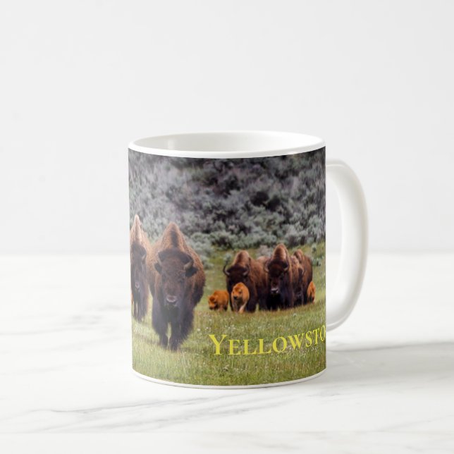 Yellowstone Tasse-Buffalo Kaffeetasse (VorderseiteRechts)