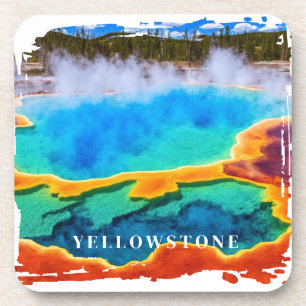 Yellowstone Thermal Hot Spring Beverage Coaster Getränkeuntersetzer