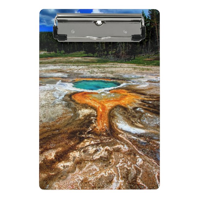 Yellowstone-Thermalpool Mini Klemmbrett (Vorderseite)