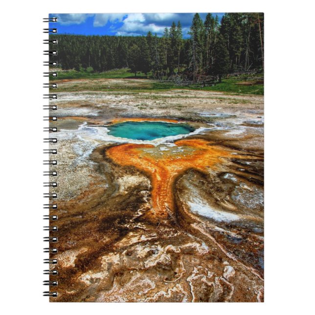Yellowstone-Thermalpool Notizblock (Vorderseite)