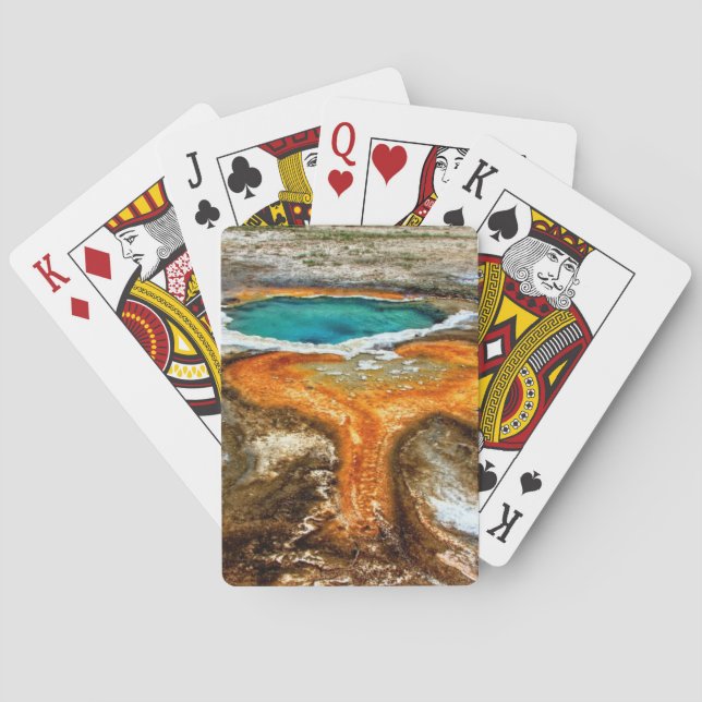 Yellowstone-Thermalpool Spielkarten (Rückseite)
