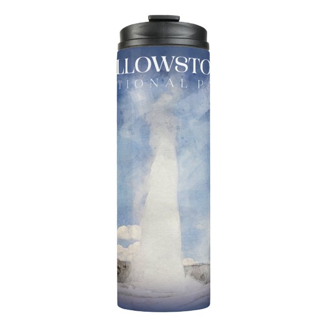 Yellowstone Tumbler, alte treue Mugge Thermosbecher (Vorderseite)