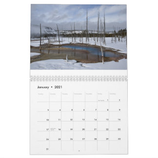Yellowstone und Tetons Kalender
