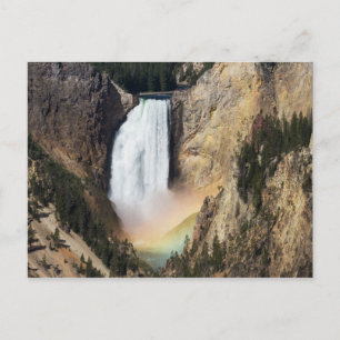 Yellowstone - Untere Gelbsteinfälle Postkarte