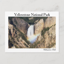 Yellowstone - unterer Yellowstone fällt Postkarte