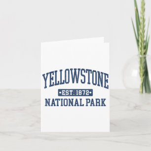 Yellowstone Vintage Nationalpark Sportdesign Karte
