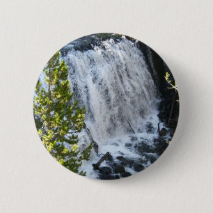 Yellowstone Wasserfall Button