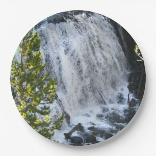 Yellowstone Wasserfall Pappteller