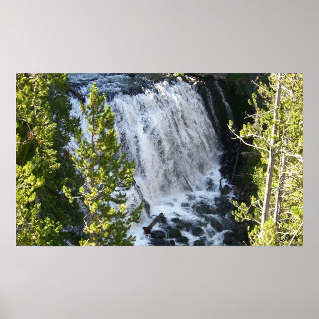 Yellowstone Wasserfall Poster (Vorne)
