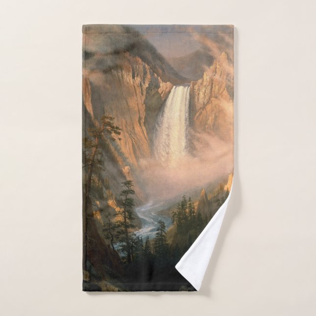 Yellowstone Wasserfall Wilderness Badetuch Set (Handtuch)