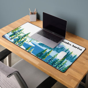 Yellowstone Winterlandschaft Gaming Schreibtischunterlage