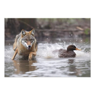 Yellowstone Wolf Foto Print