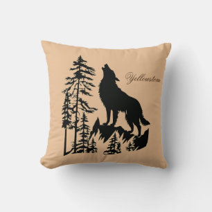 Yellowstone Wolf Pillow Kissen