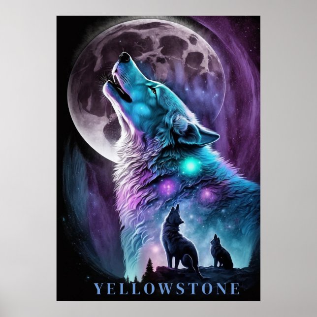 Yellowstone Wolf Poster Art (Vorne)