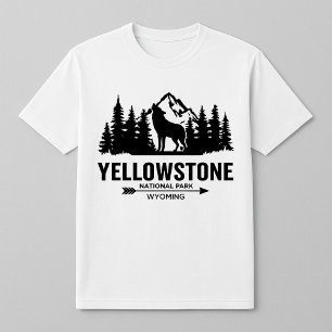 Yellowstone Wolf Wyoming T - Shirt