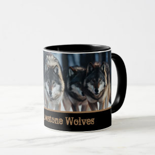 Yellowstone Wölfe Kaffeemaschine Tasse Zwei-Tone
