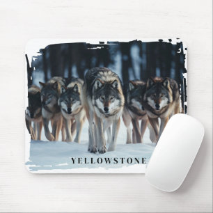 Yellowstone Wolves Mousepad