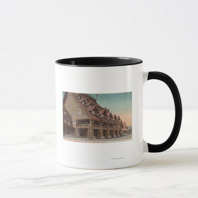Yellowstone, WY - Eingang zum alten Treppenheim Tasse (Rechts)