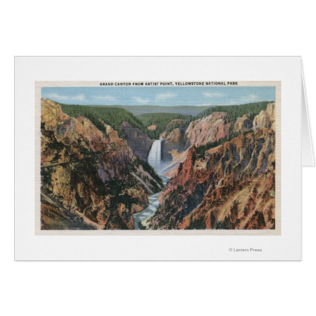 Yellowstone, WYfrom Artist's Point (Vorderseite (Horizontal))
