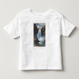 Yellowstone, WYLower fällt von unterhalb der Kleinkind T-shirt