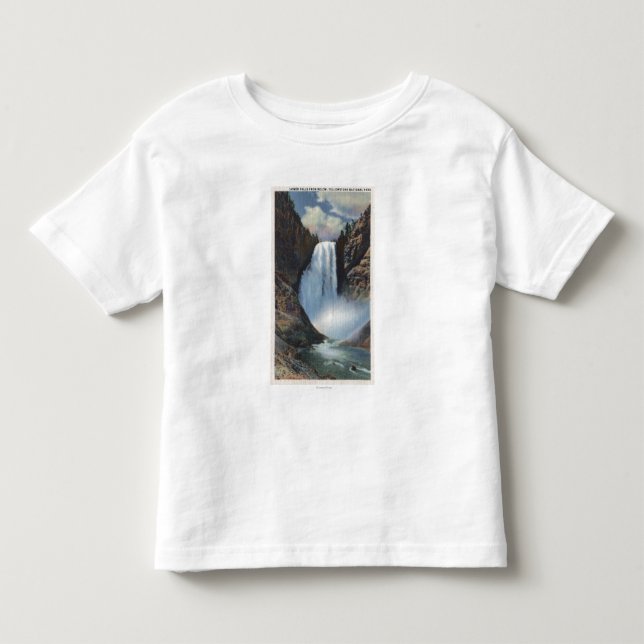 Yellowstone, WYLower fällt von unterhalb der Kleinkind T-shirt (Vorderseite)