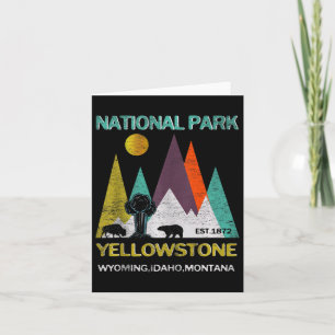 Yellowstone Wyoming US National Park Camping Wande Karte