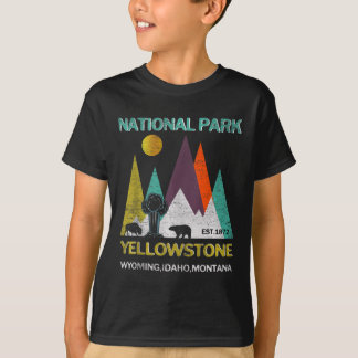 Yellowstone Wyoming USA Nationalpark Camping Wande T-Shirt