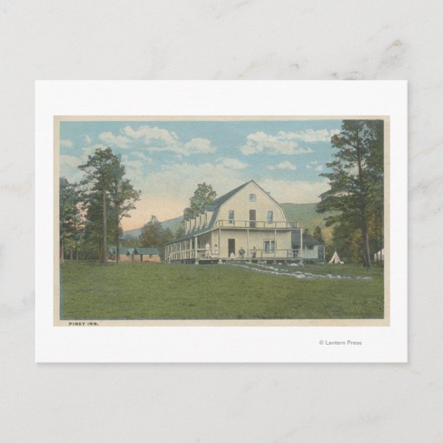 Yellowstone, WYView des Piney Inn Postkarte (Vorderseite)
