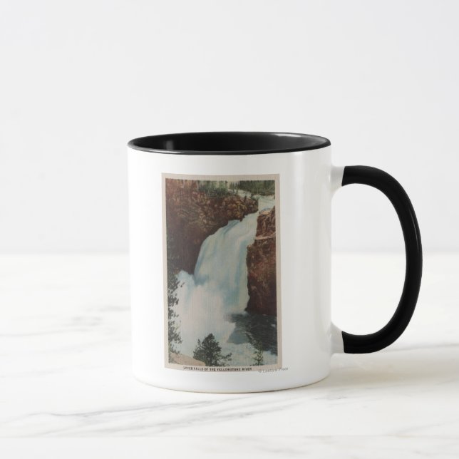 Yellowstone, WYWiew of Yellowstone River Falls Tasse (Rechts)