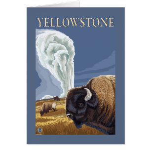YellowstoneBison mit Alt Treu