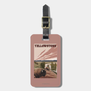 YellowstoneBison Szene Gepäckanhänger