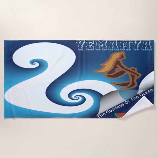 Yemanya-Göttin Strandtuch (Vorderseite)