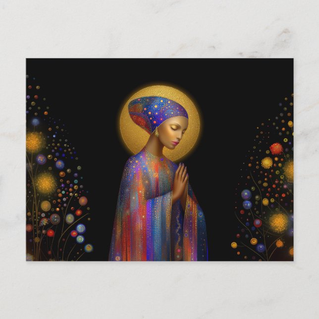 Yemaya Goddess of Liebe Protection Healing Portrai Postkarte (Vorderseite)