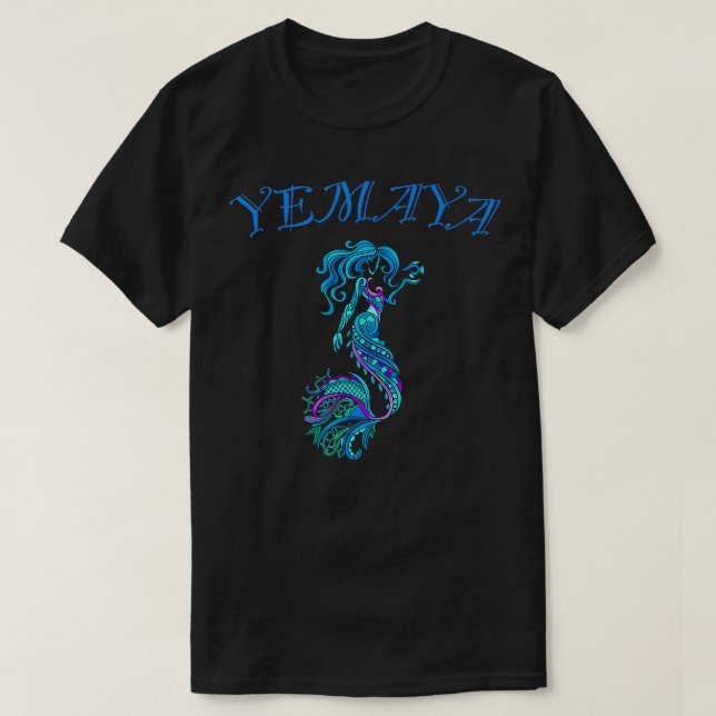 Yemaya Orishas Goddess Ifa Yoruba Religion Water D T-Shirt (Design vorne)