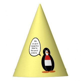 Yemeni redet Frau Penguin Personalisiert Partyhütchen