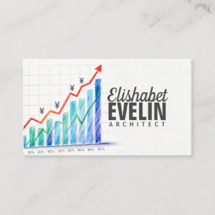 Yen-Währungswachstumsdiagramm g43 Visitenkarte