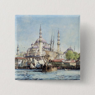 Yeni Jami und St. Sophia vom goldenen Horn, Winkel Button