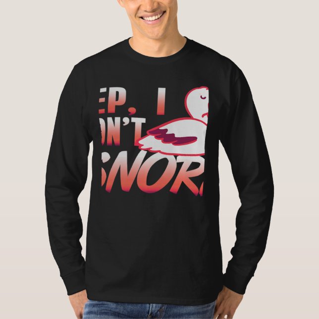 Yep I Don't Snore Pelican Designs Present T-Shirt (Vorderseite)