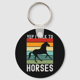 Yep I spreche mit Pferden Bauer Tierhorsekt Reiten Schlüsselanhänger