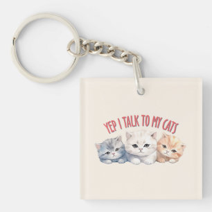 Yep, je parle à My Cats - Adorable Trio Cat Design