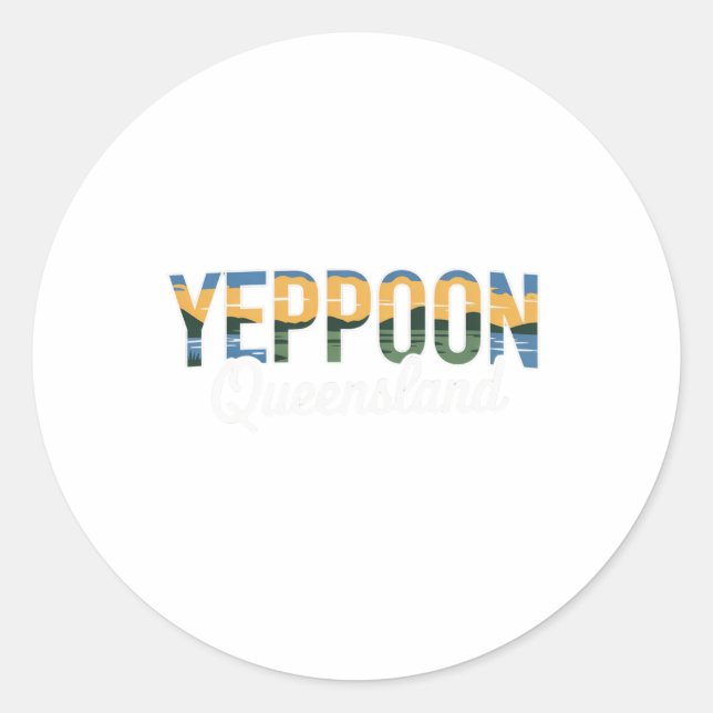 Yeppoon Queensland Runder Aufkleber (Vorderseite)