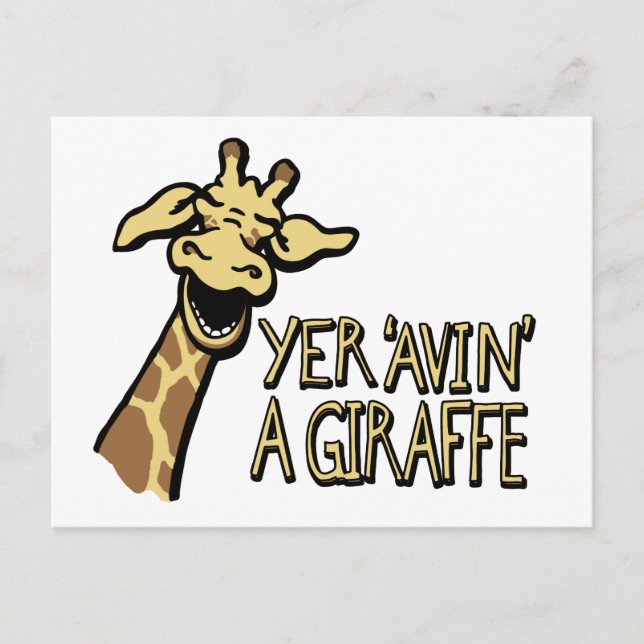 Yer 'avin' une carte postale d'humour en argot de  (Devant)