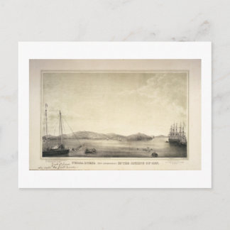 Yerba Buena (jetzt San Francisco) Frühjahr 1837 Postkarte