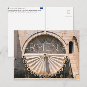 Yerevan-Kaskade, Armenien Reise-Postkarte Postkarte