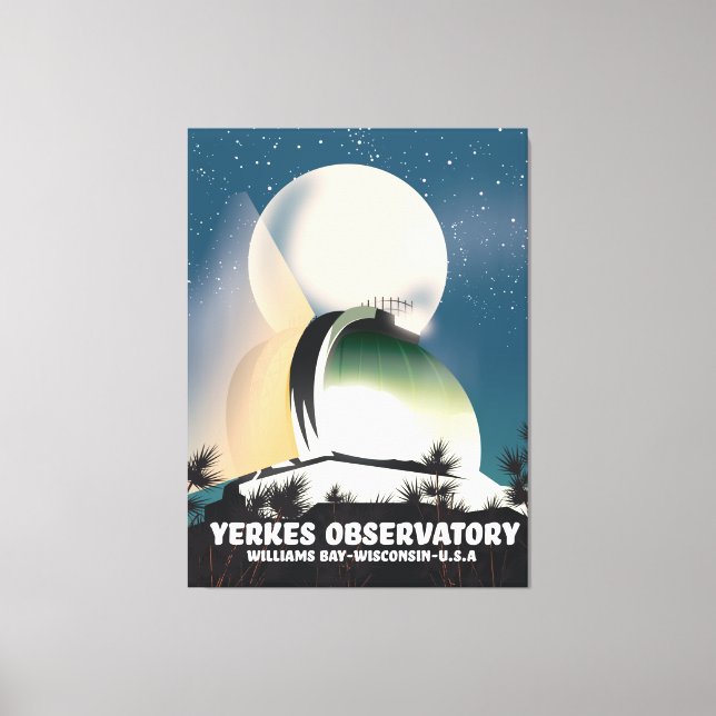 Yerkes Observatory Williams Bay, Wisconsin, USA Leinwanddruck (Vorderseite)