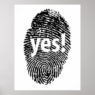 Yes: finger print poster