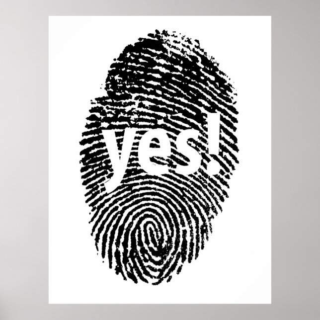 Yes: finger print poster (Vorne)