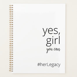 Yes Girl You Can - Feminist Motivierend Planer