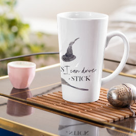 Yes I Can Drive A Stick Fun Happy Halloween Milchtasse